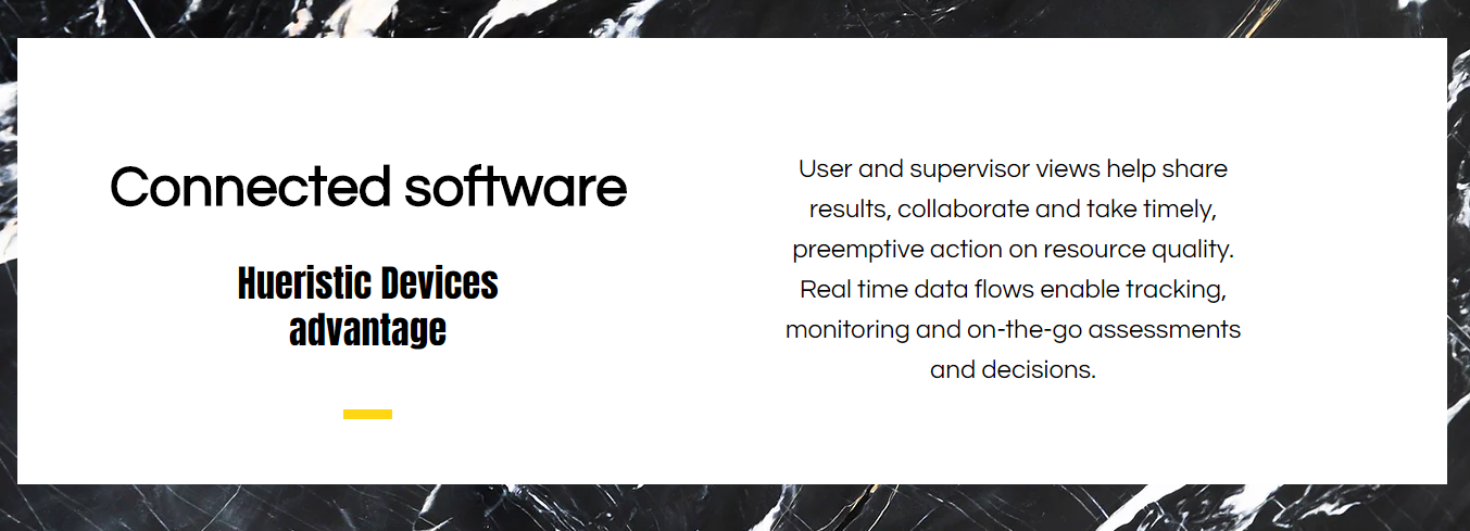 User and supervisor views for pre-emptive action on water quality. Real time data flows enable tracking, monitoring and on-the-go assessments and decisions.